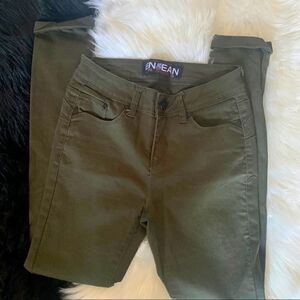 ENJEANS olive green skinny jeans Size 1